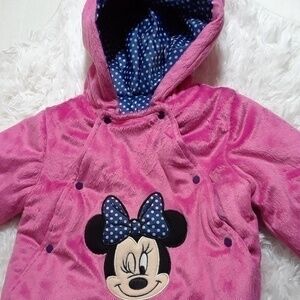 Minnie Mouse Plush Onepiece- Size 3-6 Months